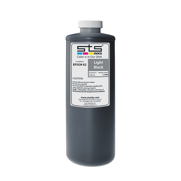 Flacone inchiostro pigmentato da 500ML di colore nero LIGHT per Plotter Epson