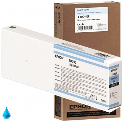Cartuccia Epson T8045 ciano fotografico Originale , Contenuto 700 ml.