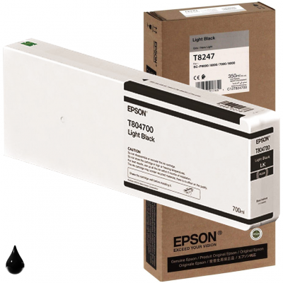 Cartuccia Epson T8047 nero light Originale , Contenuto 700 ml.