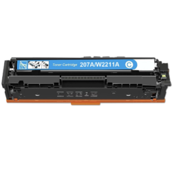 Toner HP 207A 216A 415A 055 W2211A W2411A W2031A ciano Compatibile no chip (Necessita l’uso del chip originale)