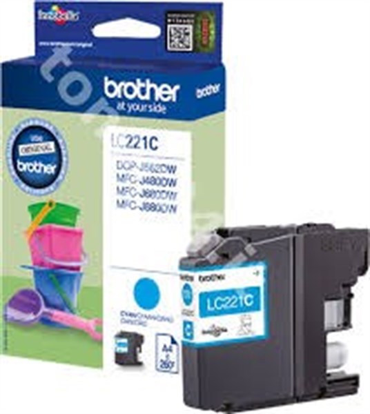 Cartuccia Brother LC221C Ciano Originale