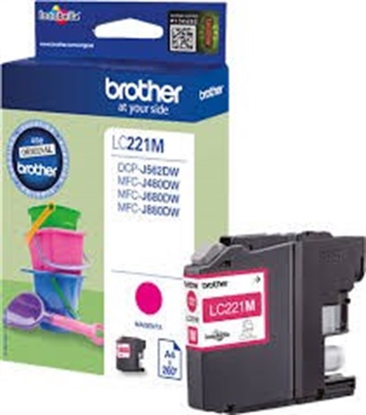 Cartuccia Brother LC221M Magenta Originale