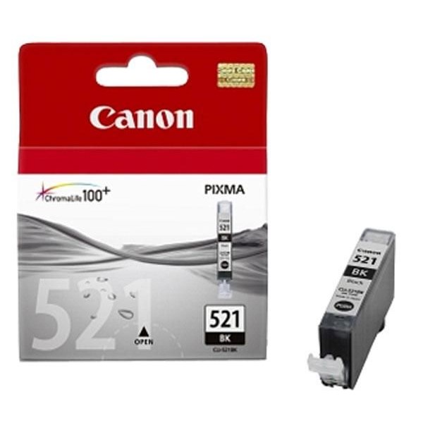 Cartuccia Canon CLI-521 BK (2933B001) Nero Originale