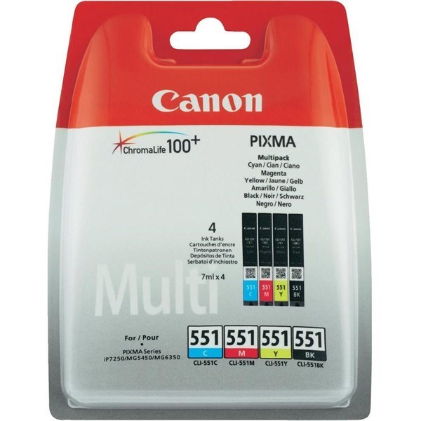 Multipack Cartucce Canon CLI-551 (6509B008)