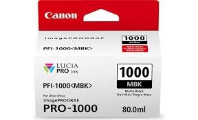 Cartuccia Canon PFI-1000MBK (0545C001AA) Nero Matte Originale