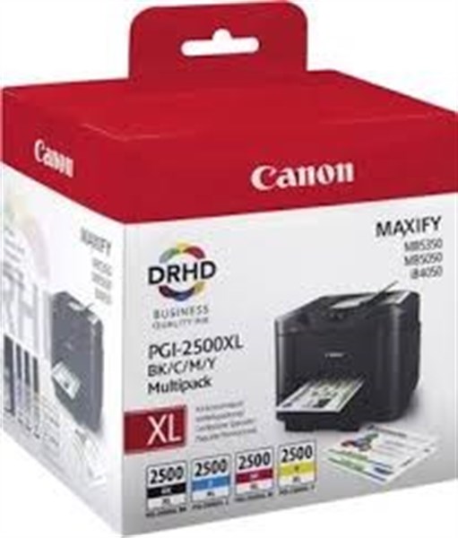 Multipack 4 Cartucce Canon PGI 2500XL (9254B004) BK/C/M/Y Originali