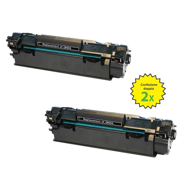 HP CB436A Toner Nero 36A Confezione 2 Pezzi