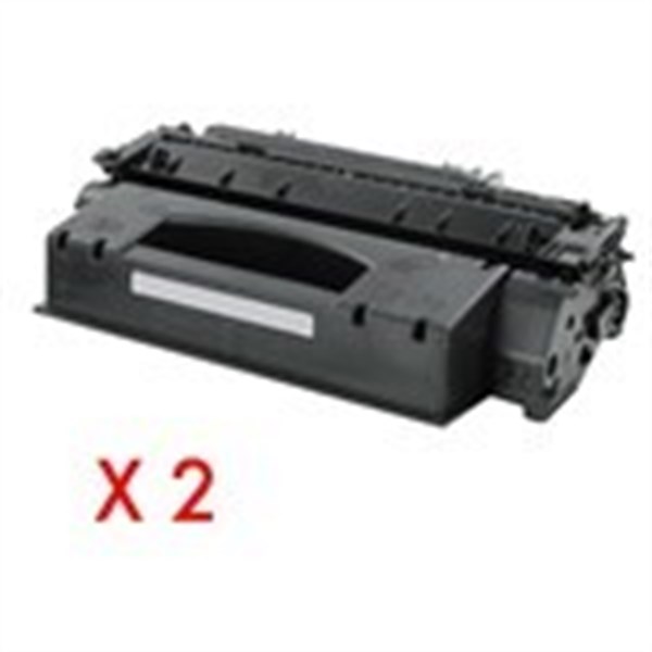 HP Q7553X Toner Nero 53X Confezione 2 pezzi