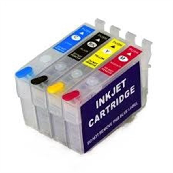 4 Cartucce vuote (1 Nera + 1 per colore) autoreset