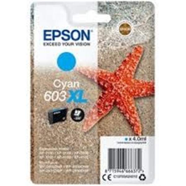 Cartuccia Epson 603XL (C13T03A24010) Ciano Originale