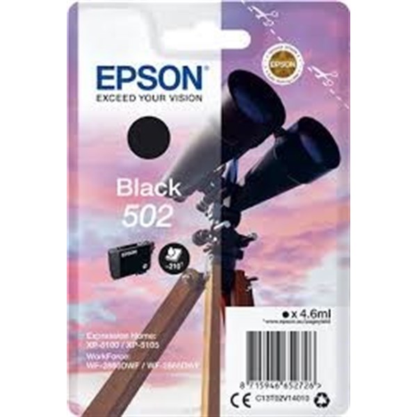 Cartuccia Epson 502 (C13T02V14010) Nero Originale