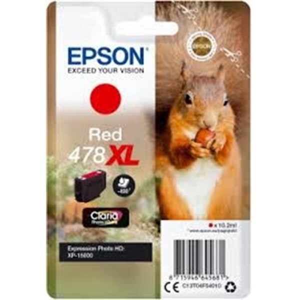 Cartuccia Epson 478XL (C13T04F54010) Rosso Originale