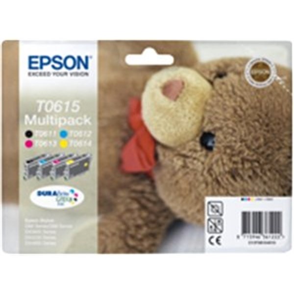 Cartuccia Epson T0615 (C13T061540) Multipack Nero e Colore Originale