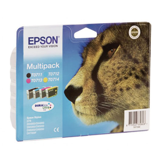 Cartuccia Epson T0715 (C13T071540) Multipack Nero e Colore Originale