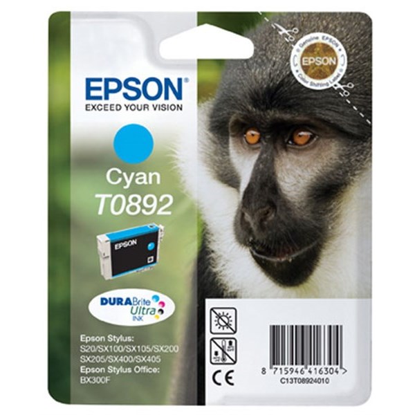 Cartuccia Epson T0892 (C13T08924020) Ciano Originale