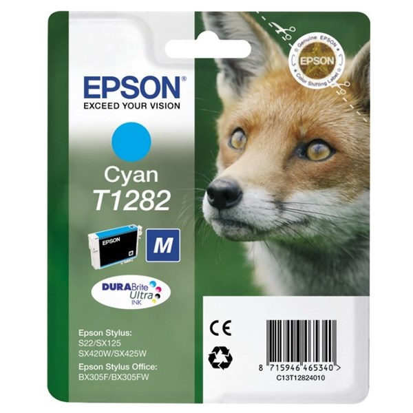 Cartuccia Epson T1282 (C13T12824020) Ciano Originale