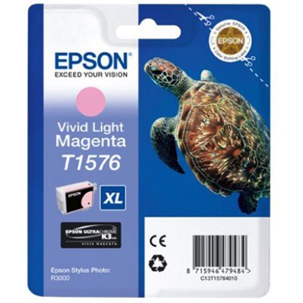 Cartuccia Epson T1576 (C13T15764010) Magenta Fotografico Originale