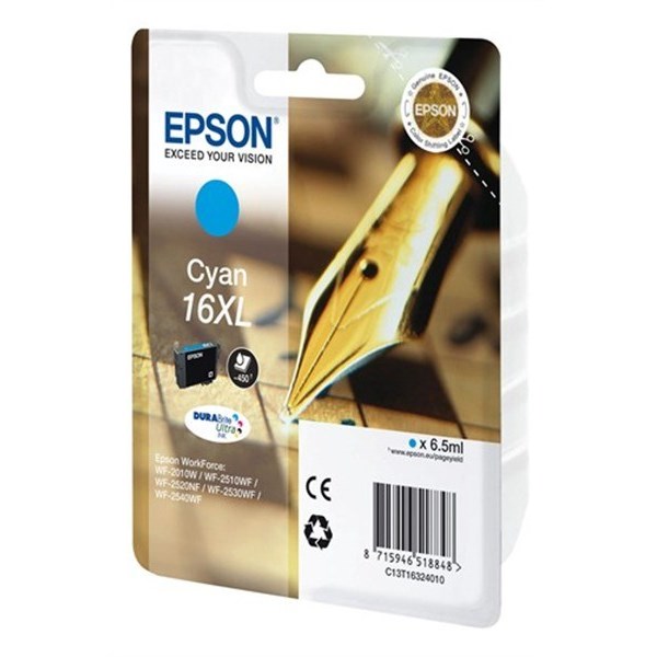 Cartuccia Epson T1632-XL (C13T16324020) Ciano Originale