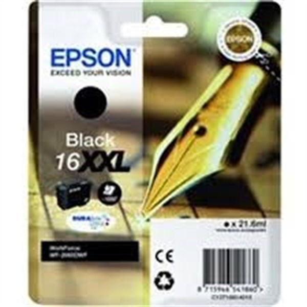 Cartuccia Epson T1681 16XXL (C13T16814020) Nero Originale