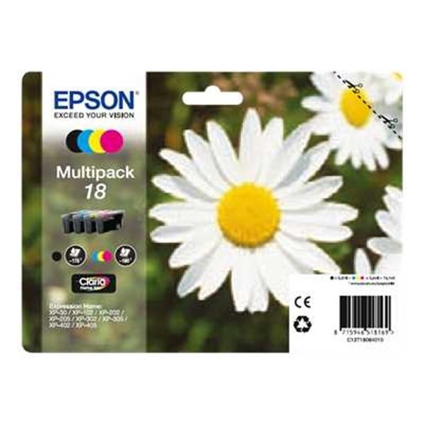 Multipack Cartucce Epson T18 (C13T18064020) Nero e Colore Originale