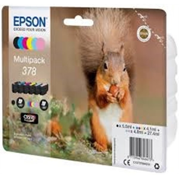 Multipack Epson 378 (C13T37884020) 6 Cartucce originali