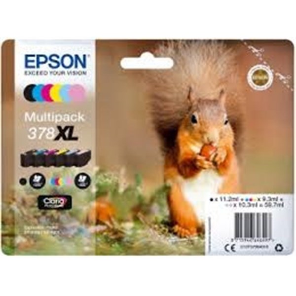 Multipack Epson 378XL (C13T37984020) 6 Cartucce originali