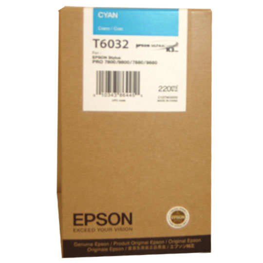 Cartuccia Epson T6032 (C13T603200) Ciano Originale
