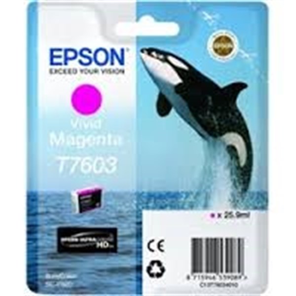 Cartuccia Epson T7603 (C13T76034010) Vivid Magenta Originale