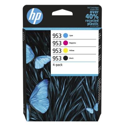 HP 953 - Confezione da 4 : n. 1 nero, giallo, ciano, magenta - originale - cartuccia d'inchiostro - per Officejet Pro 7720, 7730.