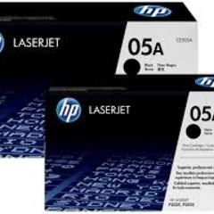 Pacco Doppio Toner HP 05A (CE505D) Nero Originale