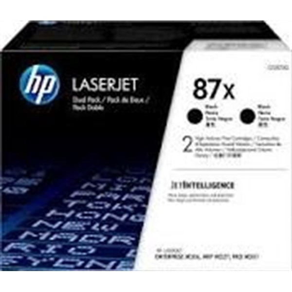 Toner HP 87X (CF287XD) Nero Originale Confezione doppia