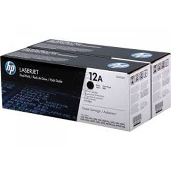 Hewlett Packard Q2612AD Pacco Doppio Toner Nero 12A