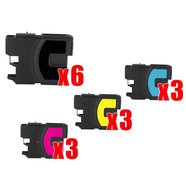 Offerta 15 cartucce compatibili BROTHER LC980 , LC 1100