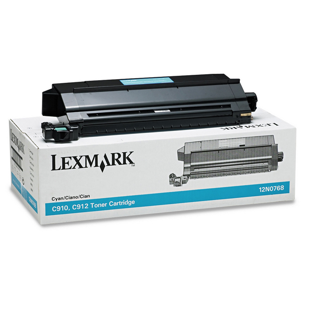 Toner Lexmark 12N0768 (0012N0768) Ciano Originale