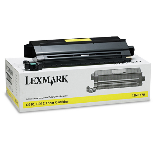 Toner Lexmark 12N0770 Giallo Originale