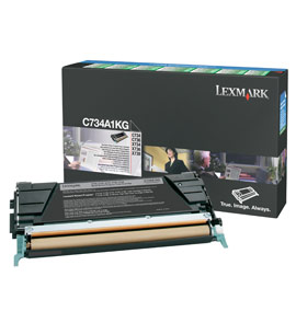 Toner Lexmark C734A1KG (0C734A1KG) Nero Originale