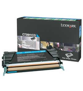 Toner Lexmark C736H1CG Ciano Originale