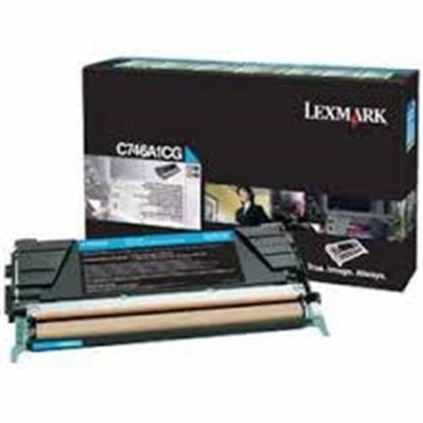 Toner Lexmark C746A1CG (0C746A1CG) Ciano Originale