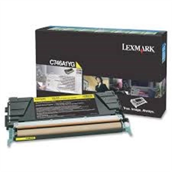 Toner Lexmark C746A1YG Giallo Originale