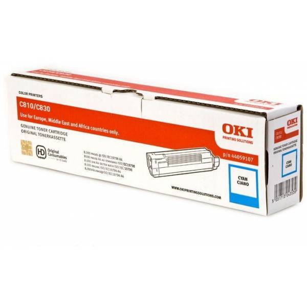 Toner Oki 44059107 Ciano Originale