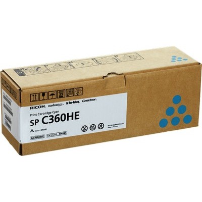 Toner Ricoh SP C360HE (408185) Ciano Originale