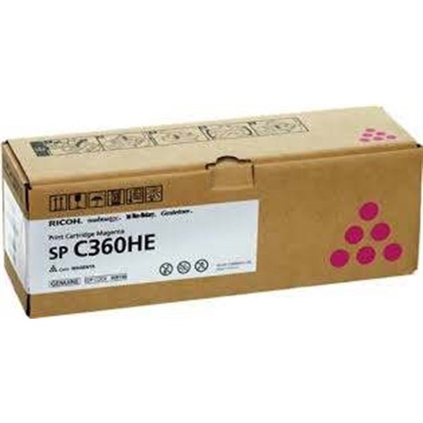 Toner Ricoh SP C360HE (408186) Magenta Originale