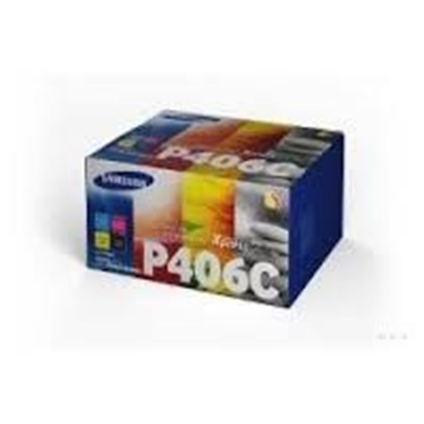 Multipack da 4 Toner Samsung CLTP406C Nero e Colore Originali