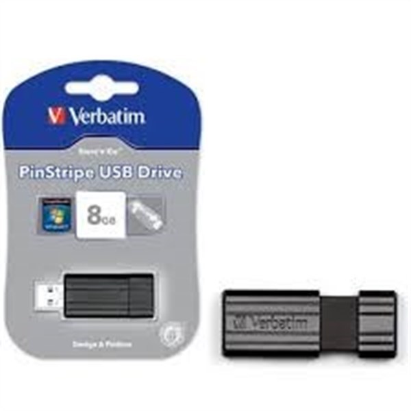 Chiavette USB Store 'n' Go Pinstripe Verbatim - 8 GB - USB 2.0