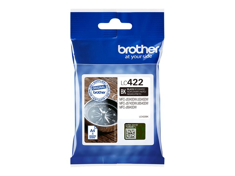 Cartuccia Brother LC422BK Nero Originale