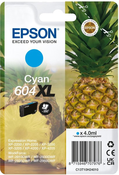 Cartuccia Epson 604XL originale Ciano