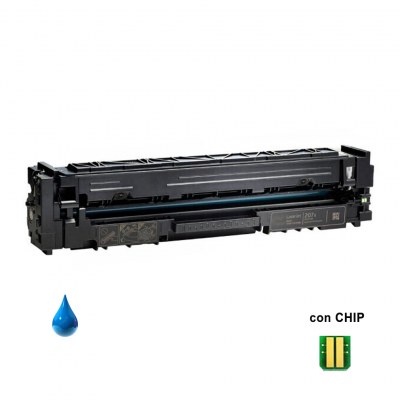 Toner HP 207X W2211X ciano Compatibile CON CHIP