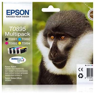 Epson multipack C/M/Y/K T0895 C13T08954010 C/M/Y 3,5ml cad - K 5,8ml