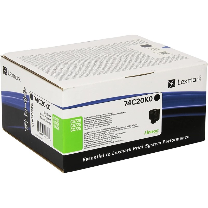Toner Lexmark  74C20K0 nero Originale
