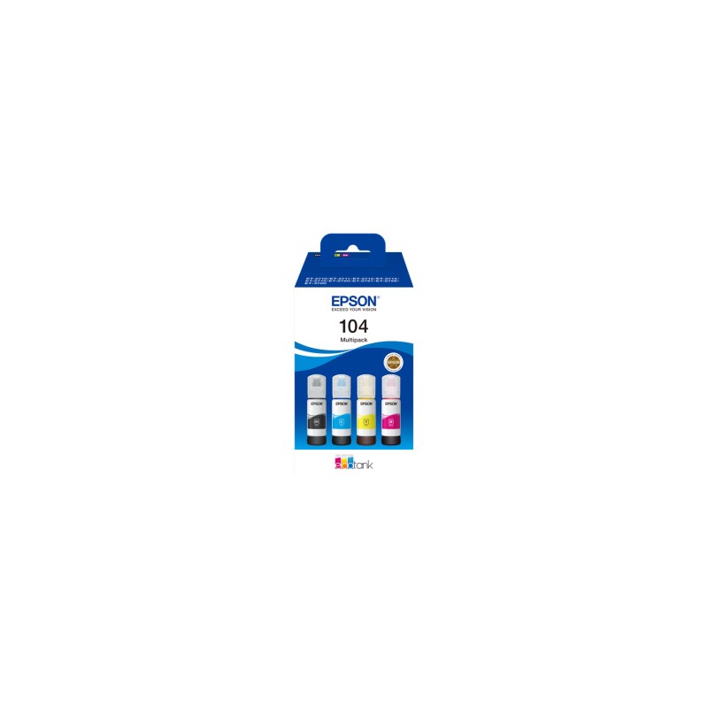 Epson originale 104 Multipack nero / ciano / magenta / giallo C13T00P640